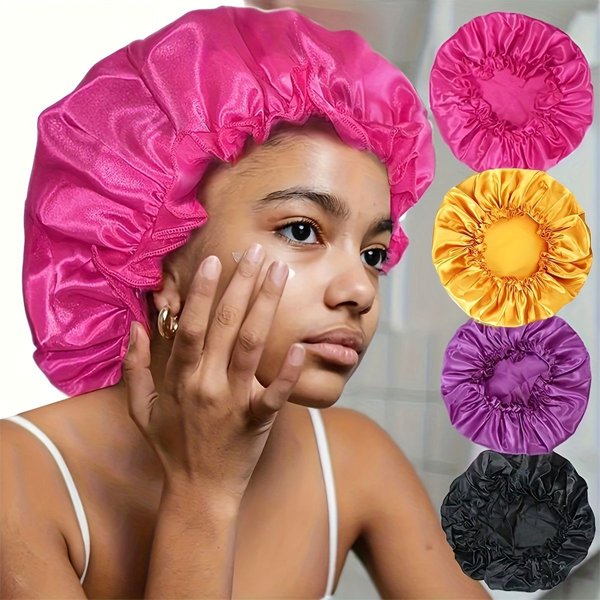 Gorro de Satín Impermeable para Ducha