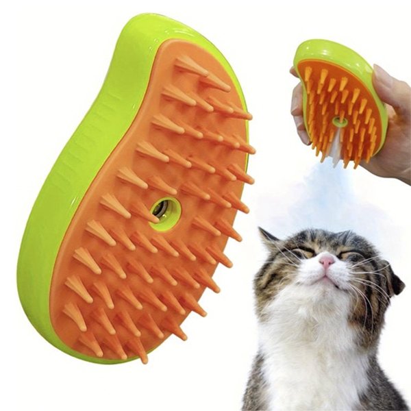 Cepillo Vapor Mascotas 3 en 1 Limpia y Relaja