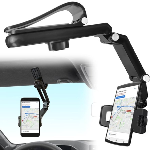 Soporte para celular ajustable 180 grados para carro, ideal para retrovisor, compatible con todo tipo de smartphones | Zorby